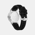 Men Quartz Black Dial Analog Silicone Watch PW1GA0126