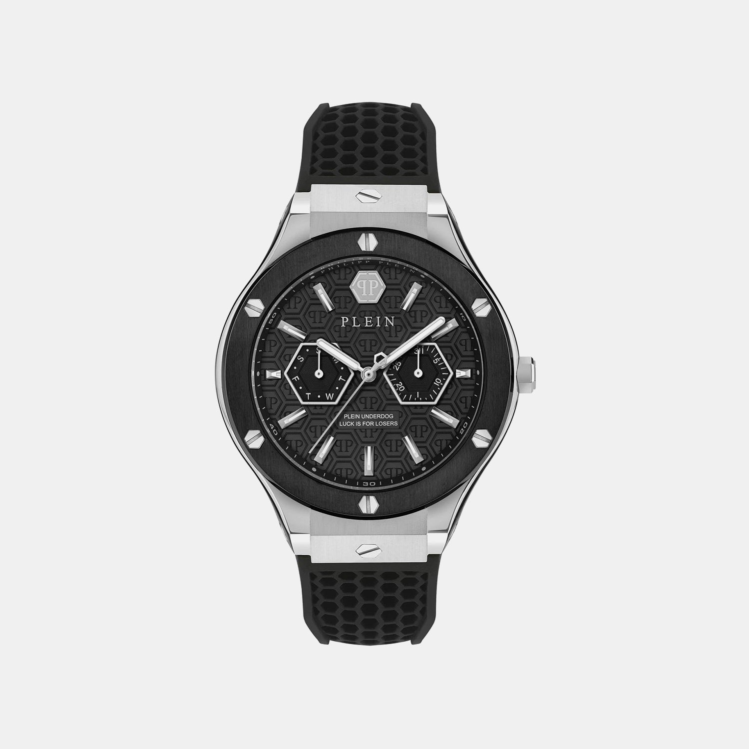 Men Quartz Black Dial Analog Silicone Watch PW1GA0126