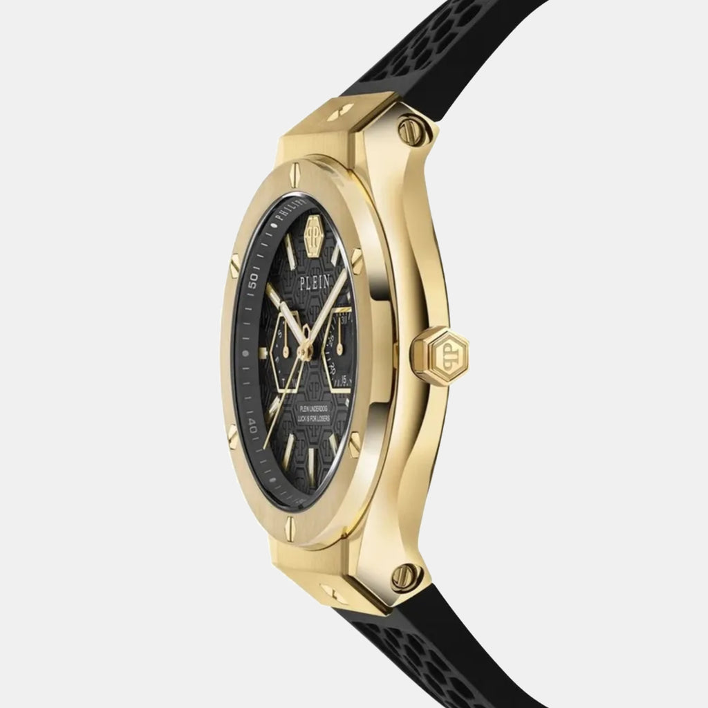 Men Quartz Black Dial Analog Silicone Watch PW1GA0226