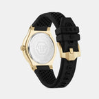 Men Quartz Black Dial Analog Silicone Watch PW1GA0226