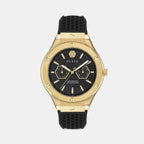 Men Quartz Black Dial Analog Silicone Watch PW1GA0226