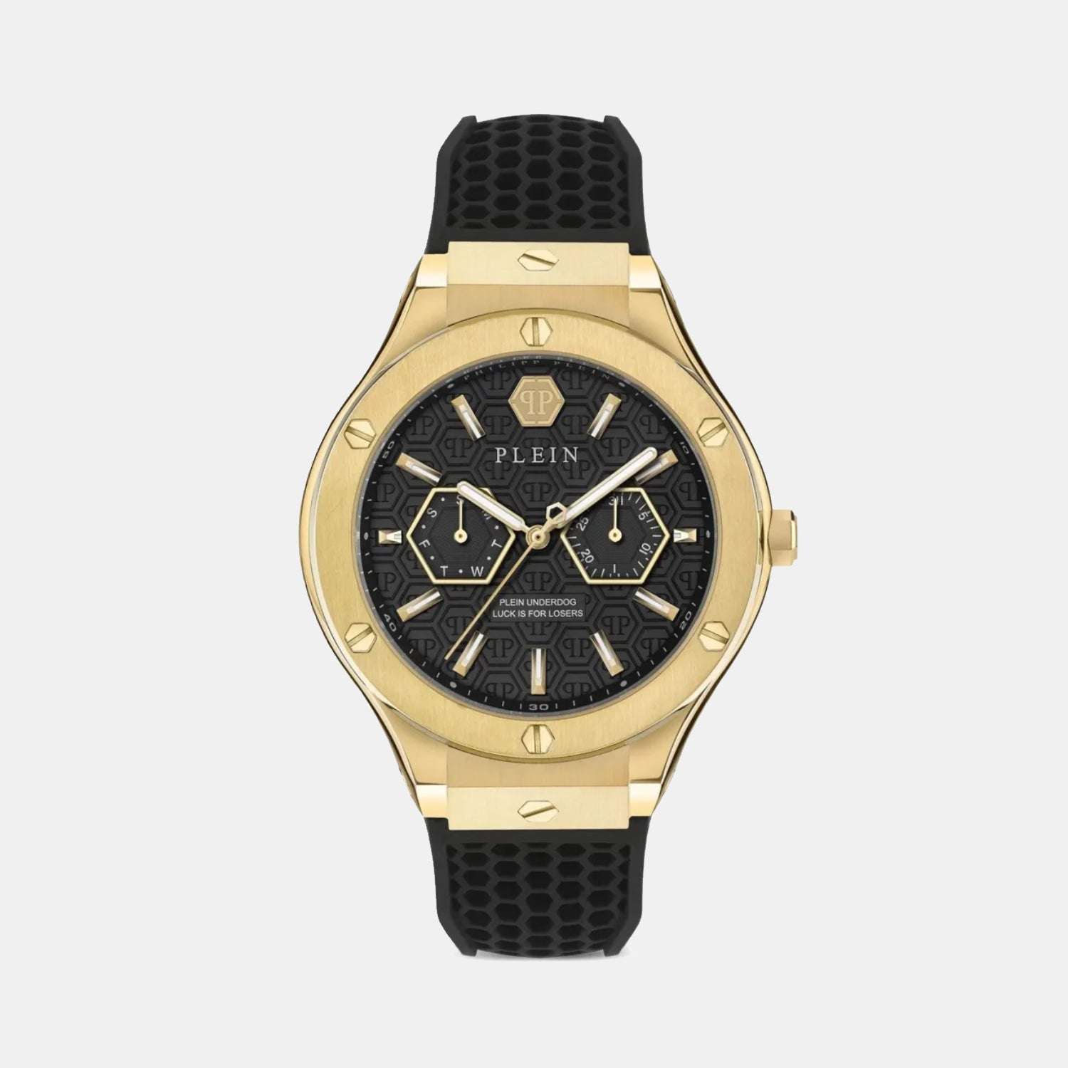 Men Quartz Black Dial Analog Silicone Watch PW1GA0226