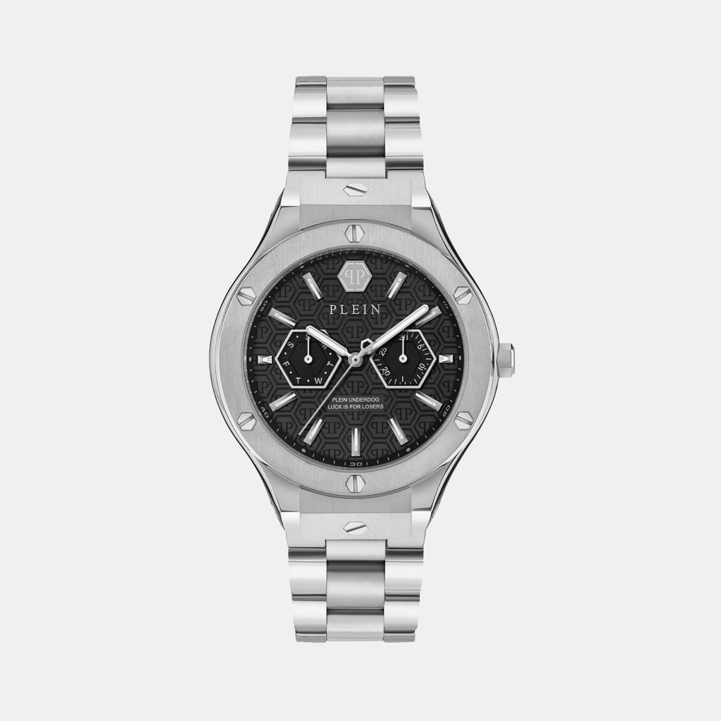 Men Quartz Silver Dial Analog Stainless Steel Watch PW1GA0326