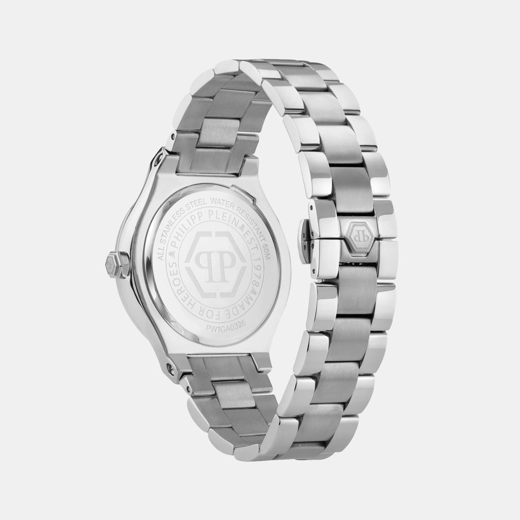 Men Quartz Silver Dial Analog Stainless Steel Watch PW1GA0326