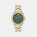 Men Quartz Green Dial Analog Stainless Steel Watch PW1GA0426