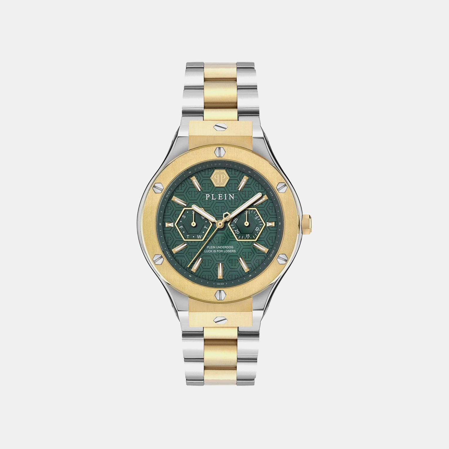 Men Quartz Green Dial Analog Stainless Steel Watch PW1GA0426