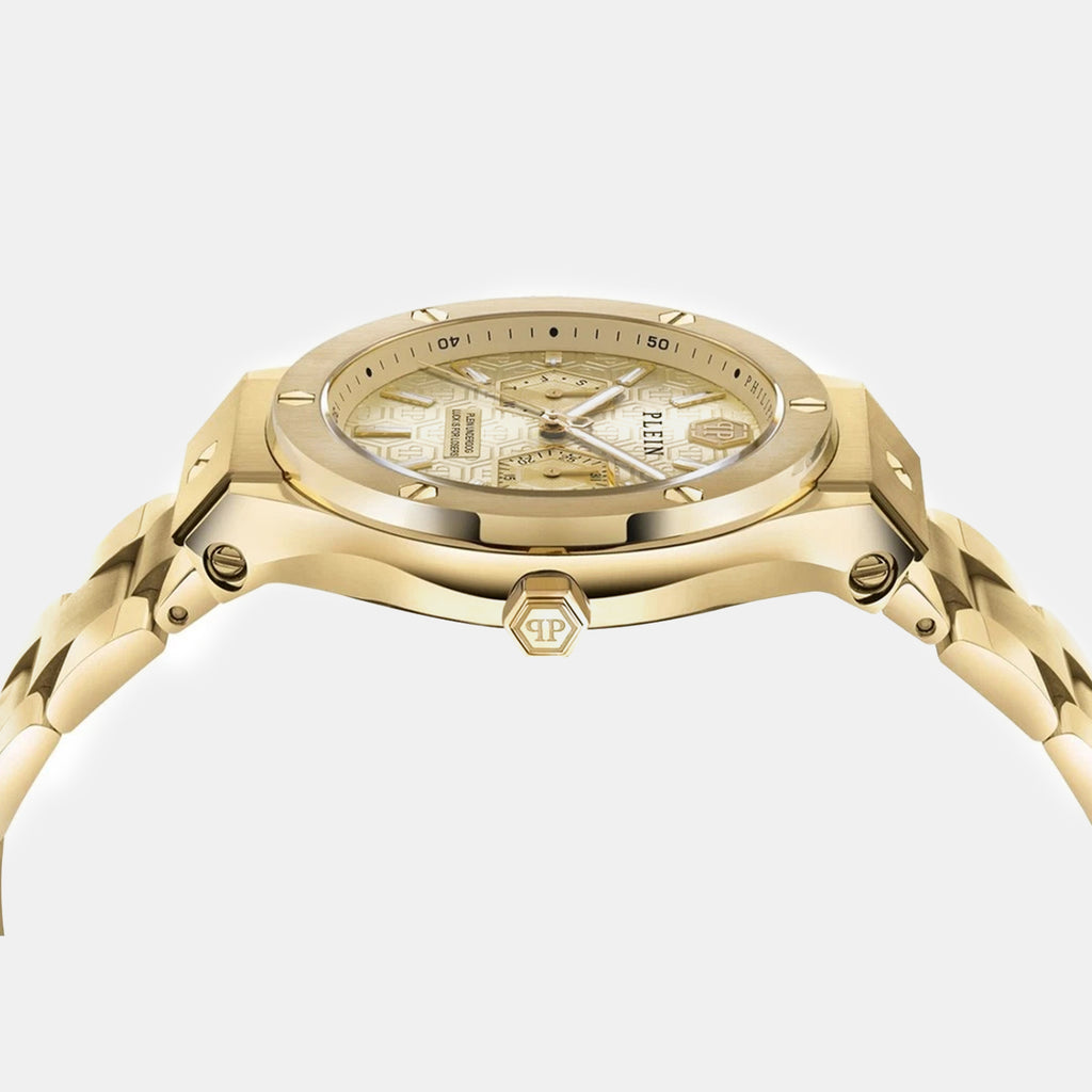 Men Quartz Gold Dial Analog Stainless Steel Watch PW1GA0526