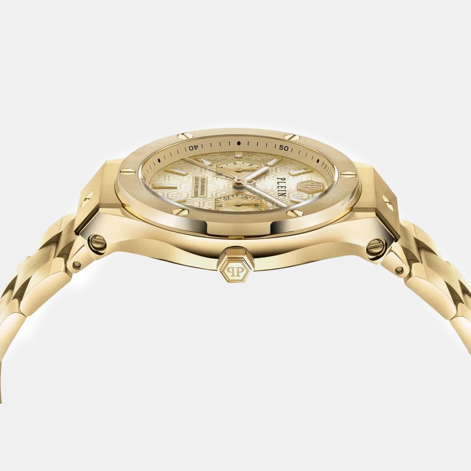 Men Quartz Gold Dial Analog Stainless Steel Watch PW1GA0526