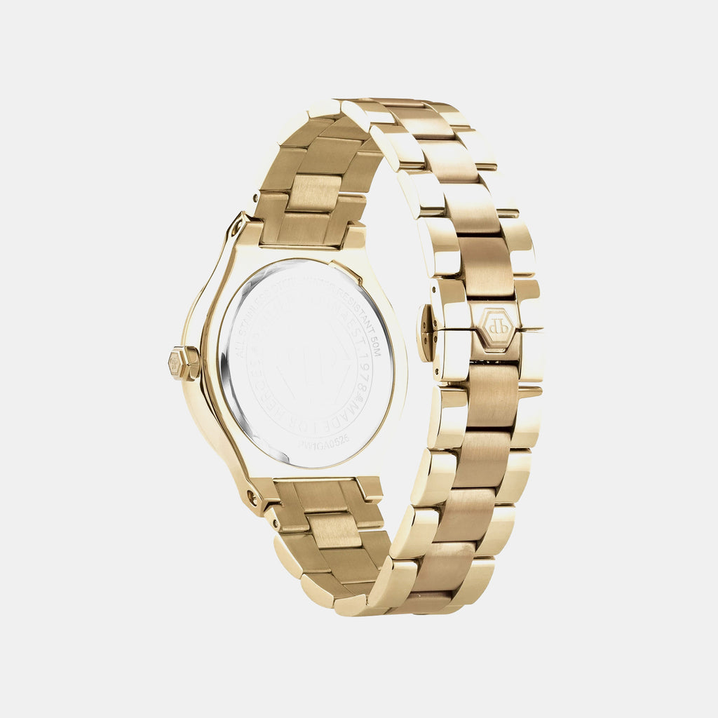 Men Quartz Gold Dial Analog Stainless Steel Watch PW1GA0526