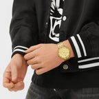 Men Quartz Gold Dial Analog Stainless Steel Watch PW1GA0526