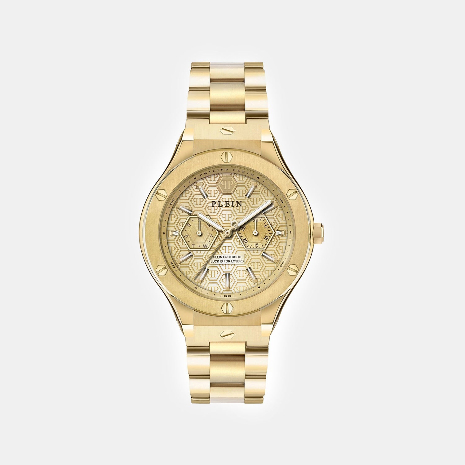 Men Quartz Gold Dial Analog Stainless Steel Watch PW1GA0526