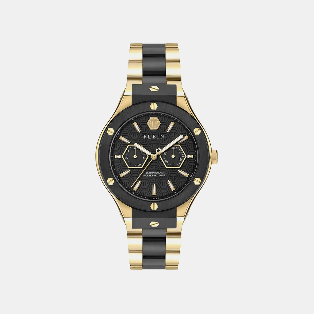 Men Quartz Black Dial Analog Stainless Steel Watch PW1GA0626