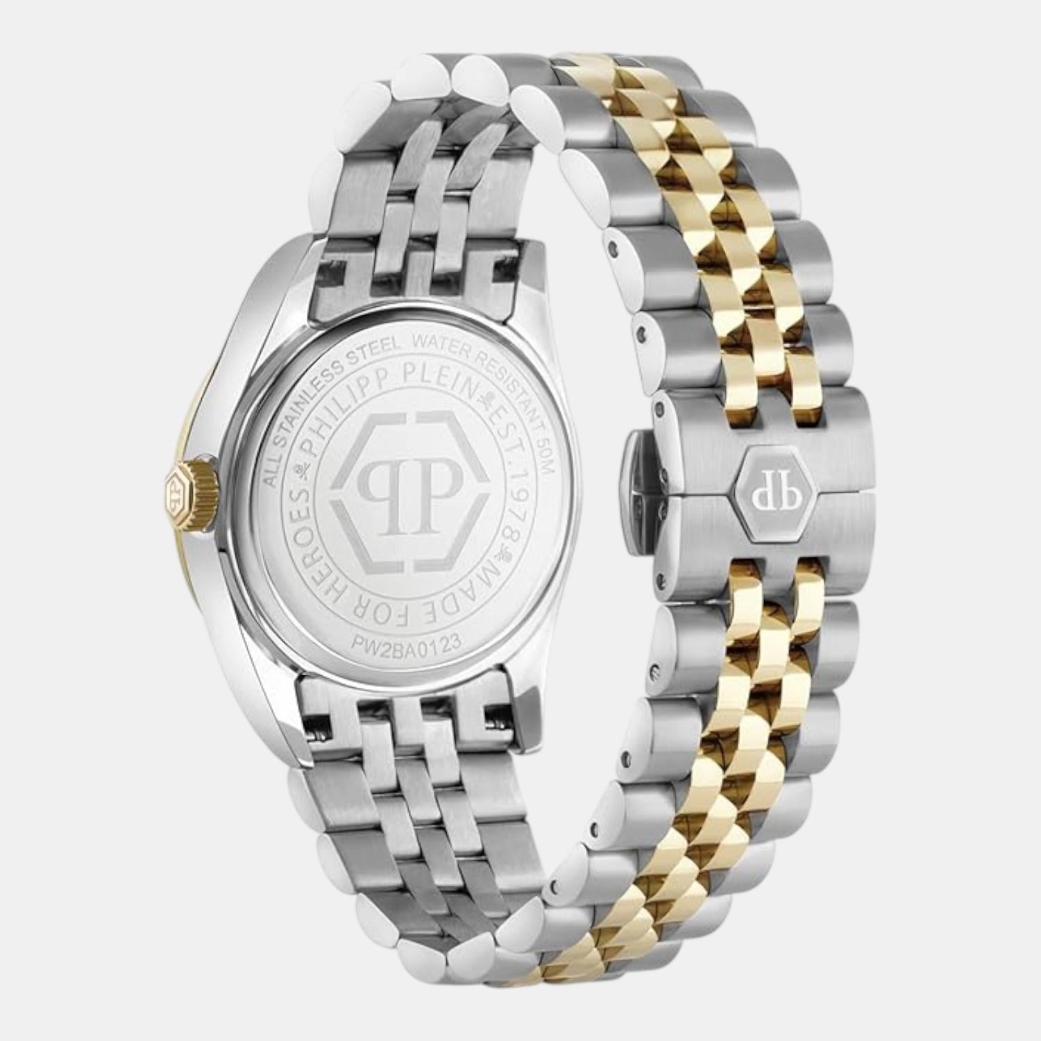 Women Quartz White Dial Analog Stainless Steel Watch PW2BA0123