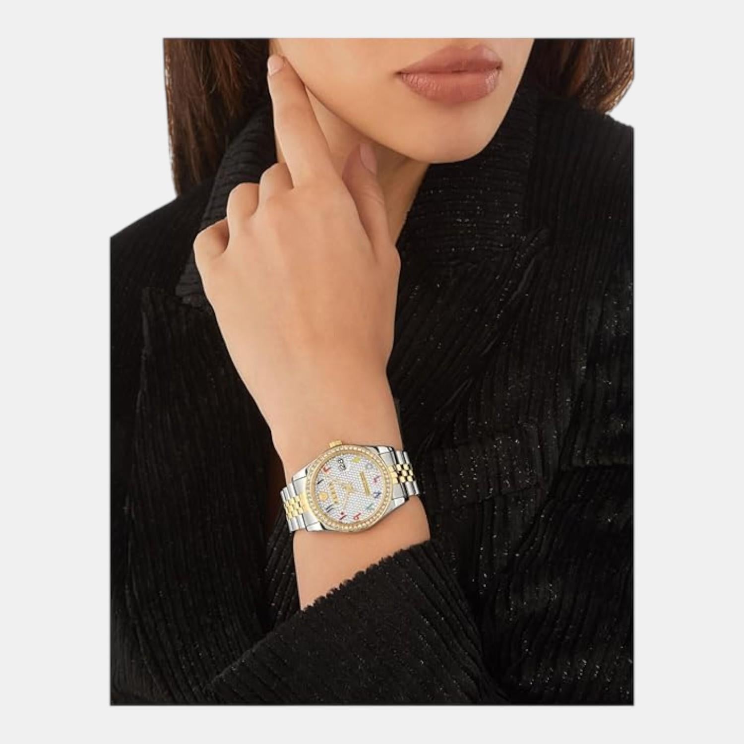 Women Quartz White Dial Analog Stainless Steel Watch PW2BA0123