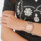 Women Quartz Rose Gold Dial Analog Stainless Steel Watch PW2BA0423