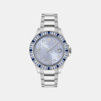 Women Quartz Light Blue Dial Analog Metal Watch PW2FA0125