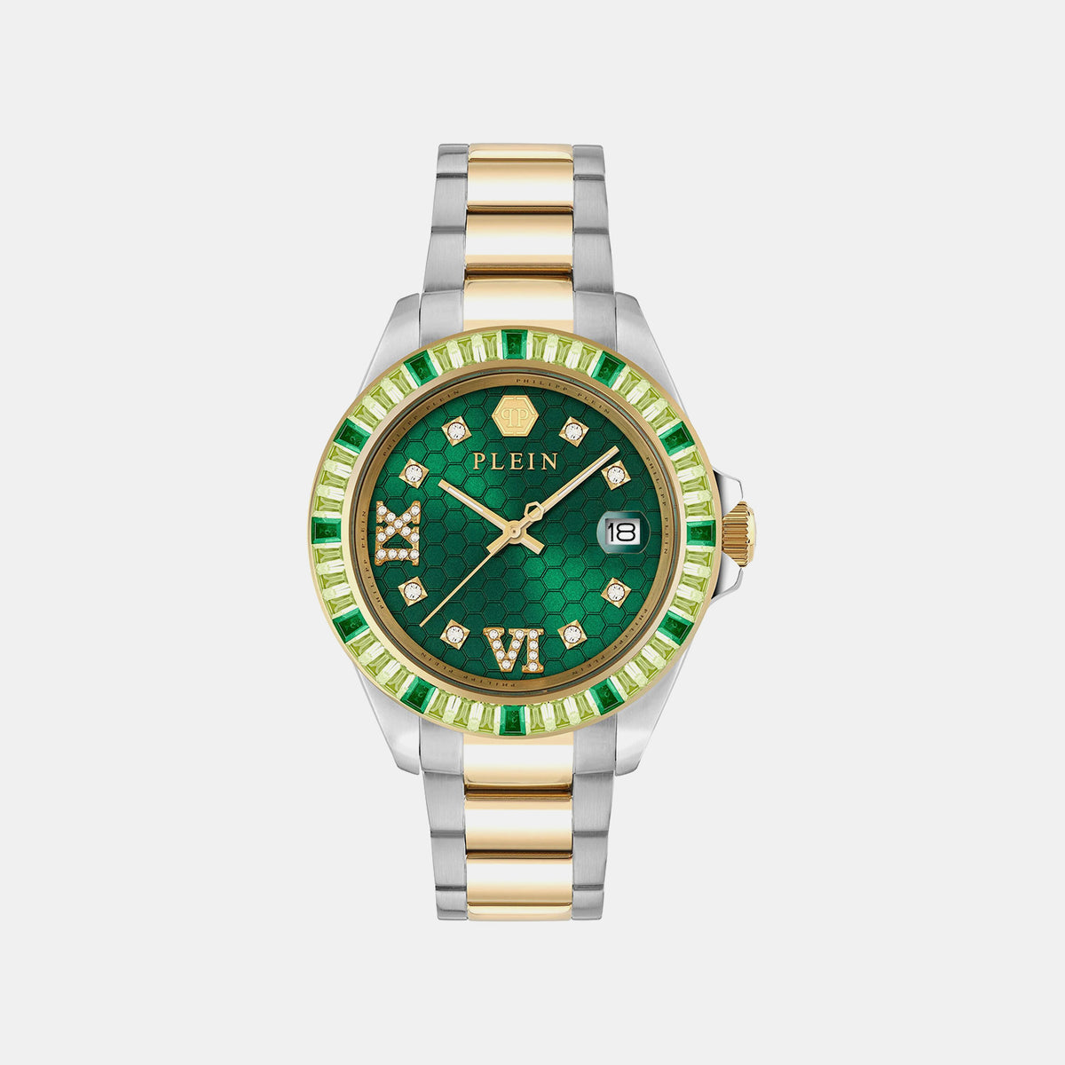 Lady Empire Unisex Quartz Green Dial Analog Stainless Steel Watch PW2FA0225
