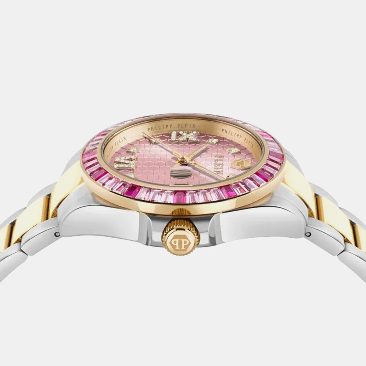 Lady Empire Unisex Quartz Pink Dial Analog Stainless Steel Watch PW2FA0325