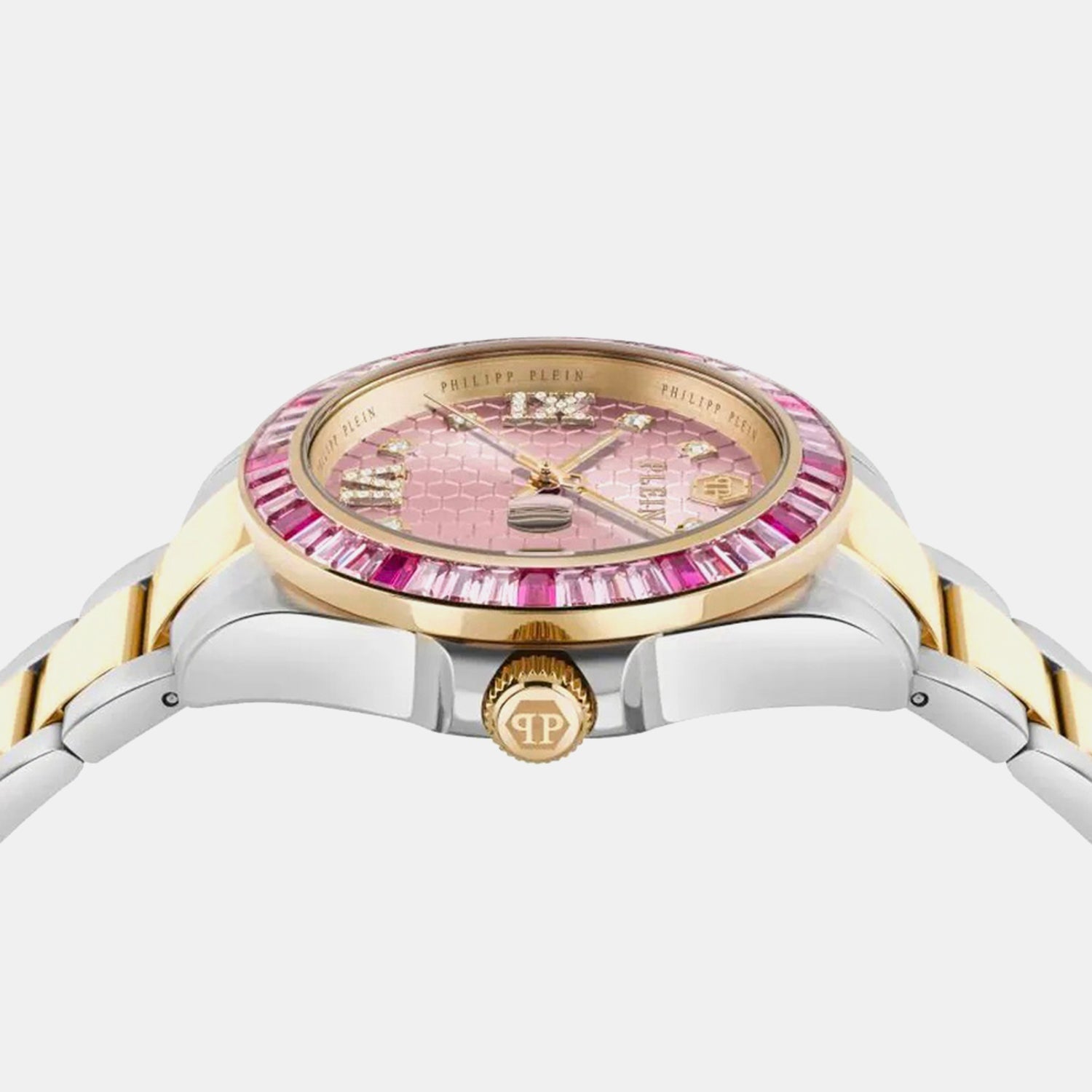 Women Quartz Pink Dial Analog Metal Watch PW2FA0325