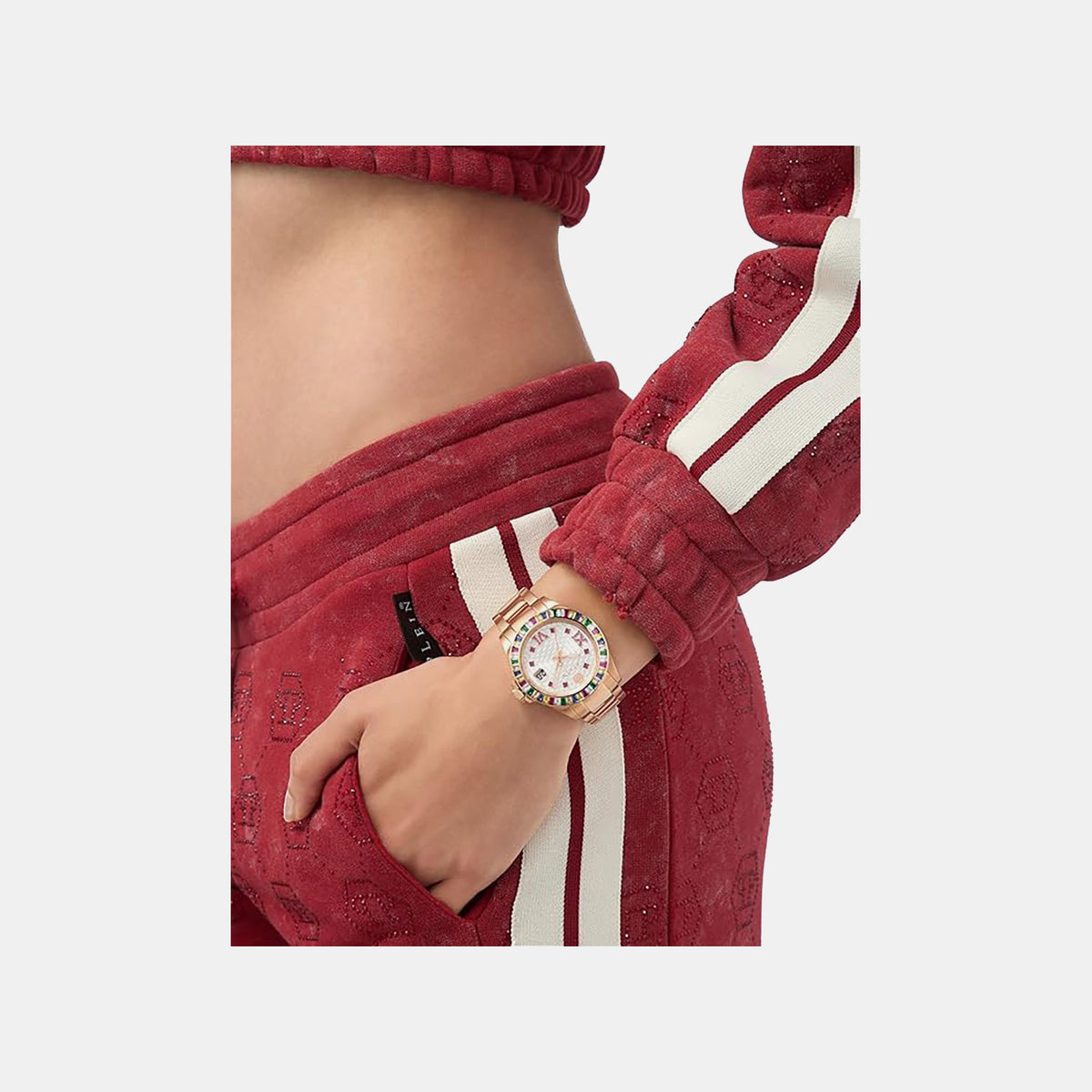 Lady Empire Unisex Quartz White Dial Analog Stainless Steel Watch PW2FA0425