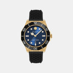 Men Quartz Blue Dial Analog Silicone Watch PW2GA0226