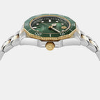 Men Quartz Green Dial Analog Stainless Steel Watch PW2GA0526