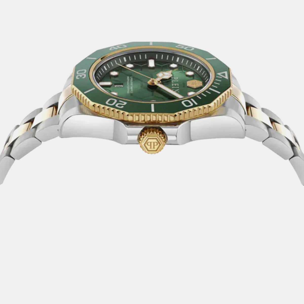 Aquastorm Men Quartz Green Dial Analog Stainless Steel Watch PW2GA0526