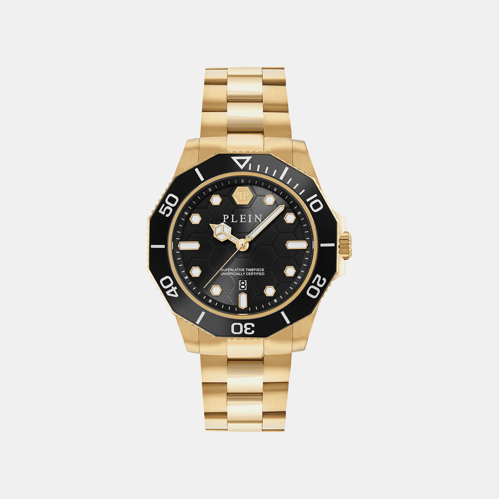 Men Quartz Black Dial Analog Stainless Steel Watch PW2GA0626