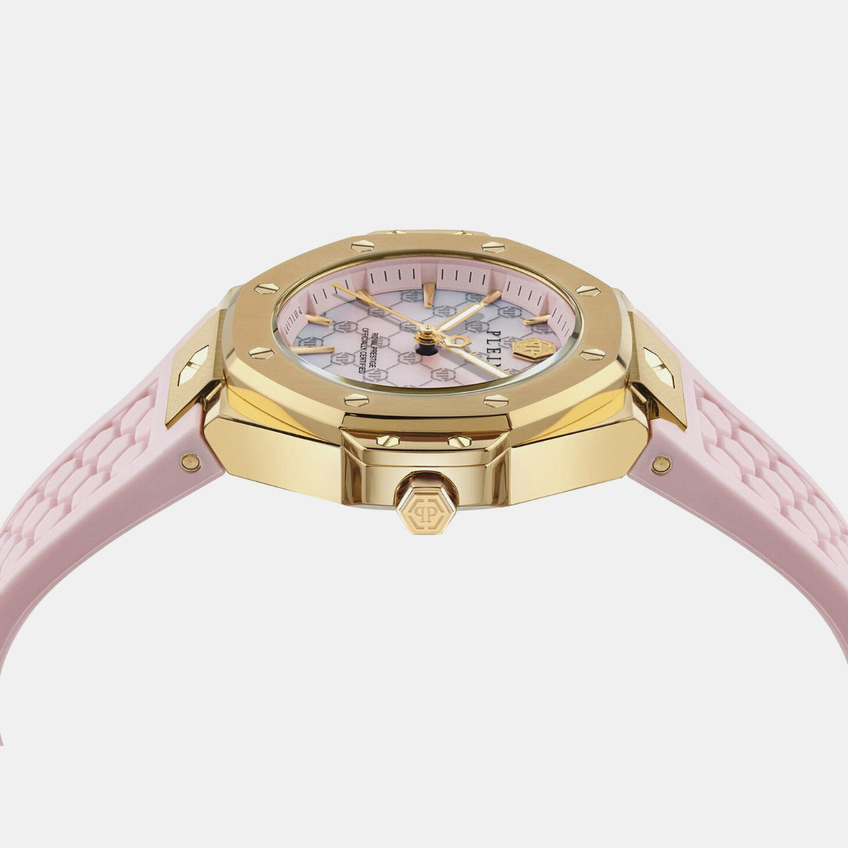 Royal Prestige Women Quartz Pink Dial Analog Silicone Watch PW4FA0225