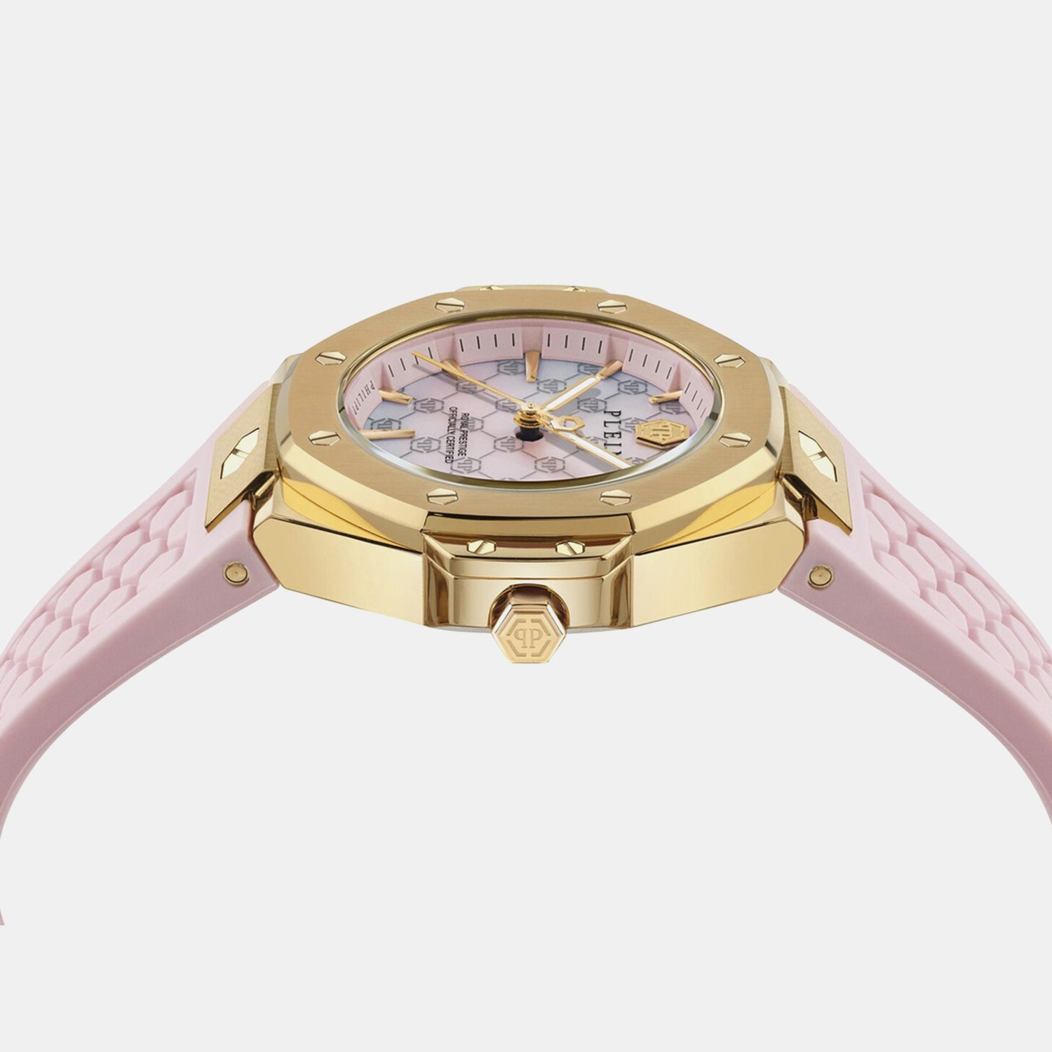 Women Quartz Pink Dial Analog Silicone Watch PW4FA0225