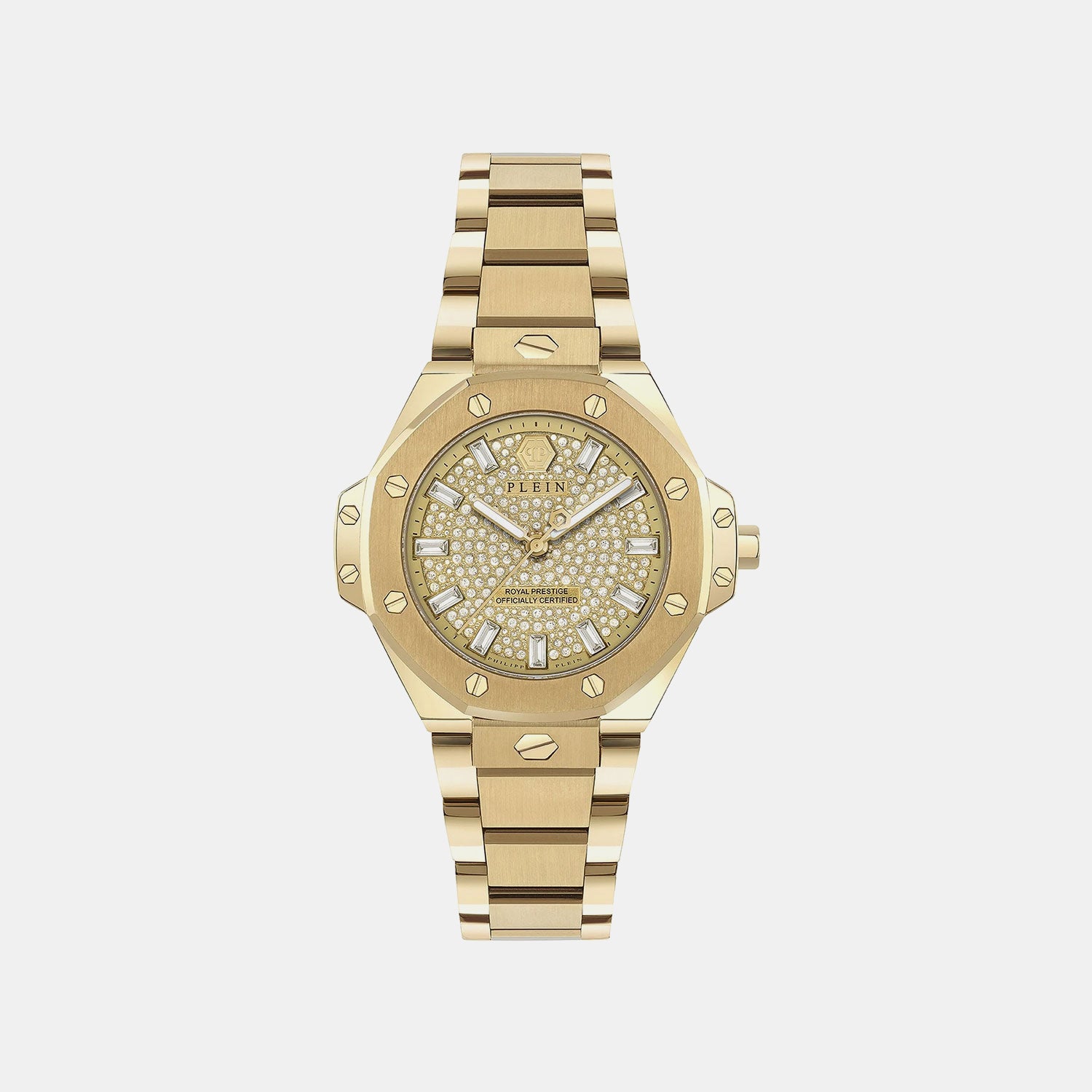 Women Quartz Gold Dial Analog Metal Watch PW4FA0525