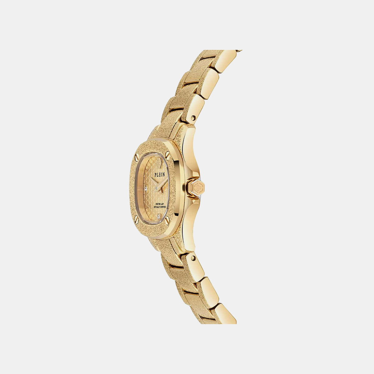 The $Pectre Lady Mini Women Quartz Gold Dial Analog Stainless Steel Watch PW5FA0225