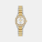 The $Pectre Lady Mini Women Quartz White Dial Analog Metal Watch PW5FA0425