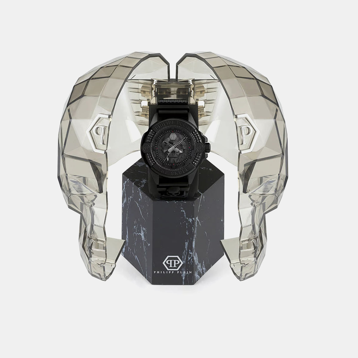 Aaa - The Skull Men Quartz Black Dial Analog Silicone Watch PWAAA0721