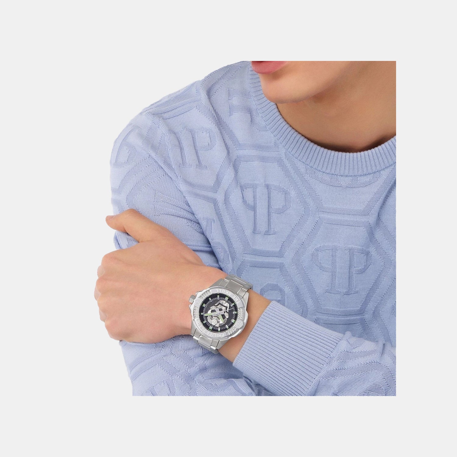 Men Quartz Black Dial Analog Stainless Steel Watch PWAAA2725