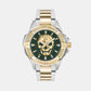 Men Quartz Green Dial Analog Stainless Steel Watch PWAAA2825