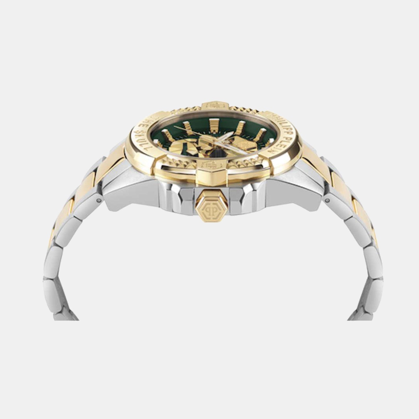 Men Quartz Green Dial Analog Stainless Steel Watch PWAAA2825