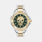 Men Quartz Green Dial Analog Stainless Steel Watch PWAAA2825