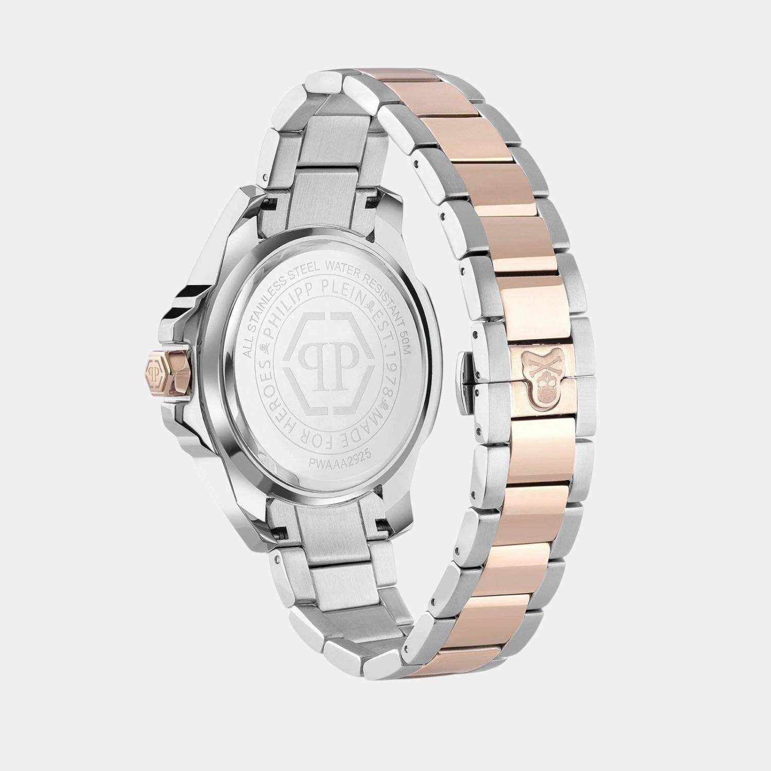 Men Quartz Brown Dial Analog Stainless Steel Watch PWAAA2925