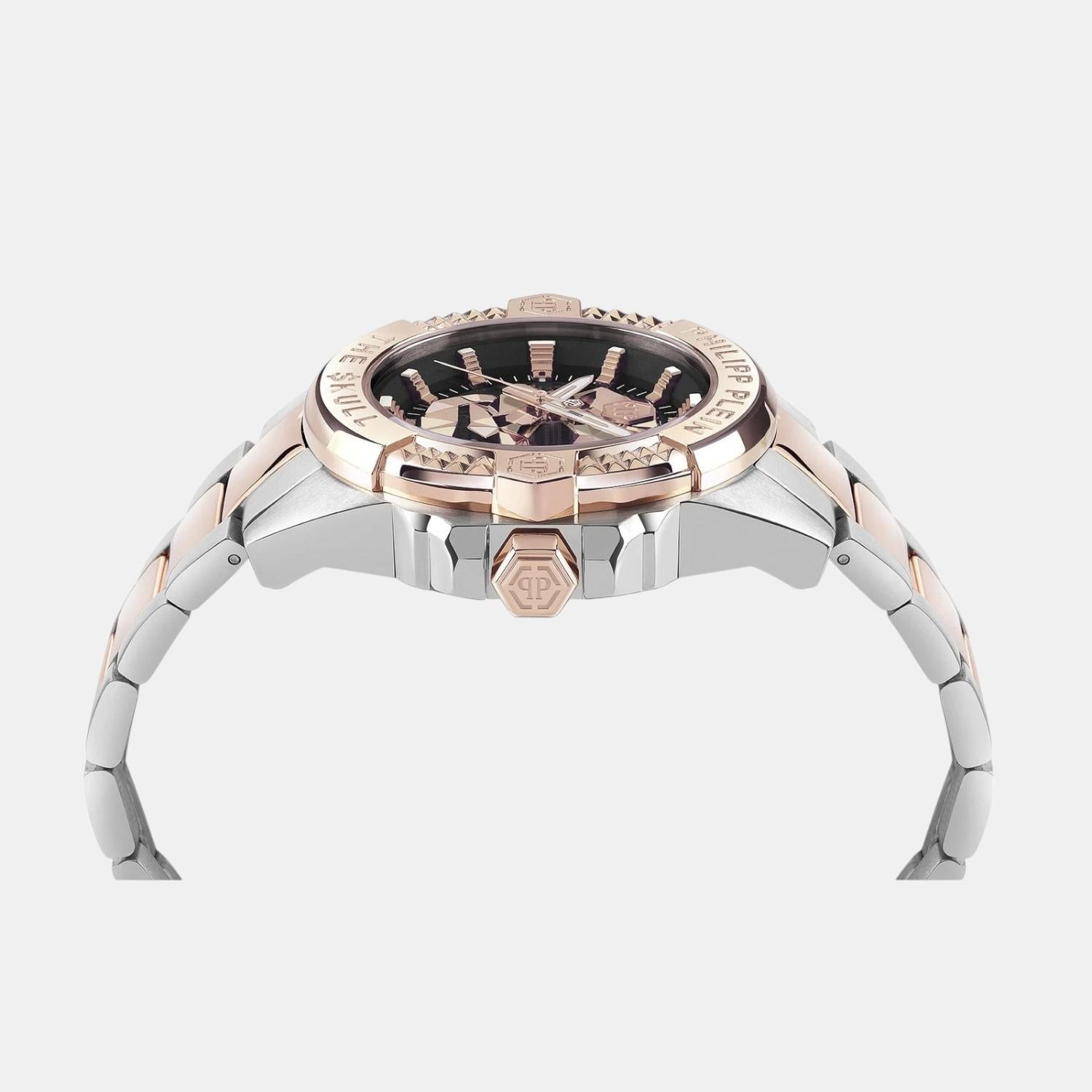 Men Quartz Brown Dial Analog Stainless Steel Watch PWAAA2925