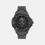 Men Quartz Black Dial Analog Stainless Steel Watch PWAAA3025