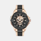 Men Quartz Black Dial Analog Stainless Steel Watch PWAAA3125