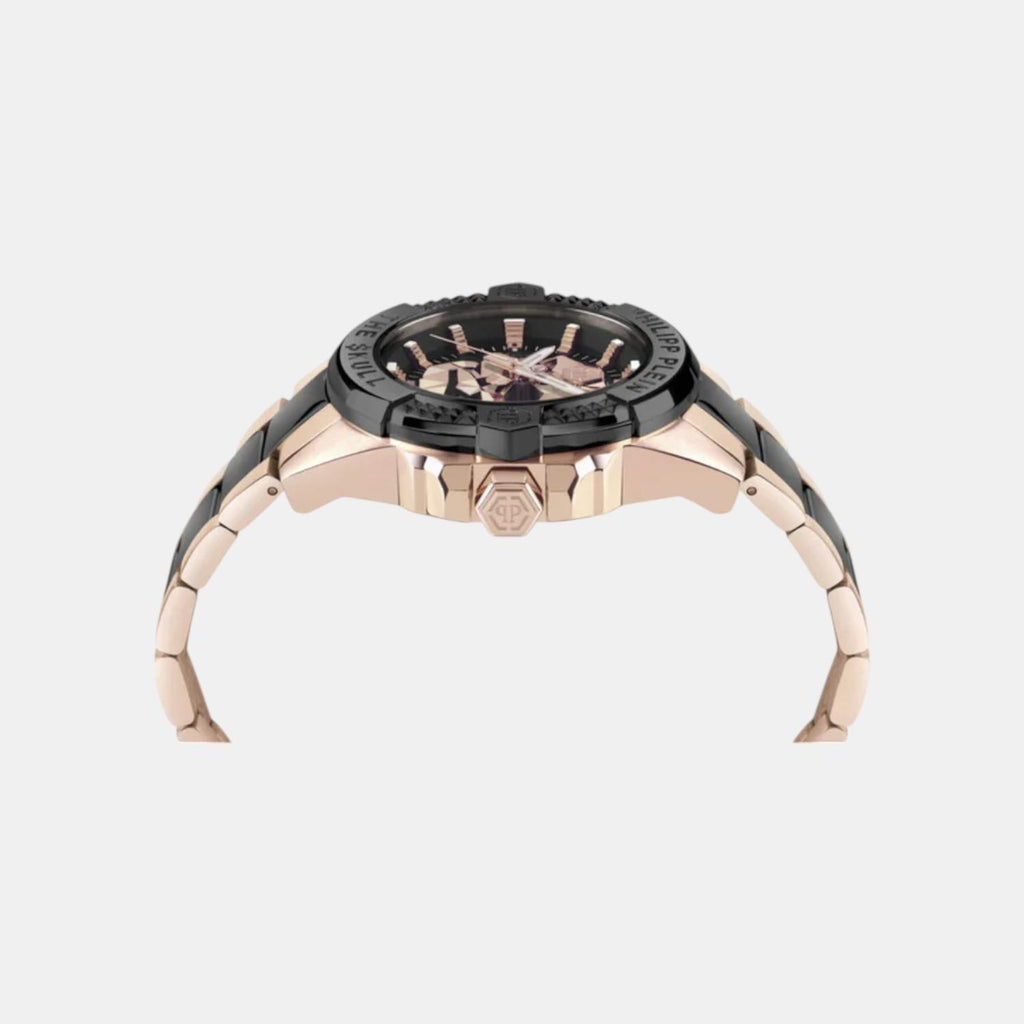 Men Quartz Black Dial Analog Stainless Steel Watch PWAAA3125