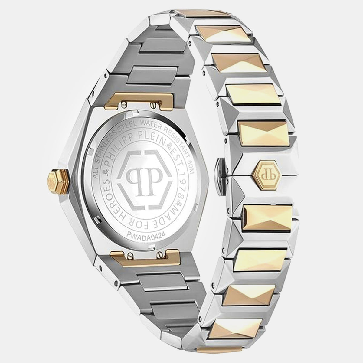 $kull Spikes Women Quartz Multicolour Dial Analog Stainless Steel Watch PWADA0424
