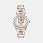 Women Quartz Rose Gold Dial Analog Stainless Steel Watch PWADA0624