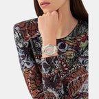 Women Quartz Rose Gold Dial Analog Stainless Steel Watch PWADA0624