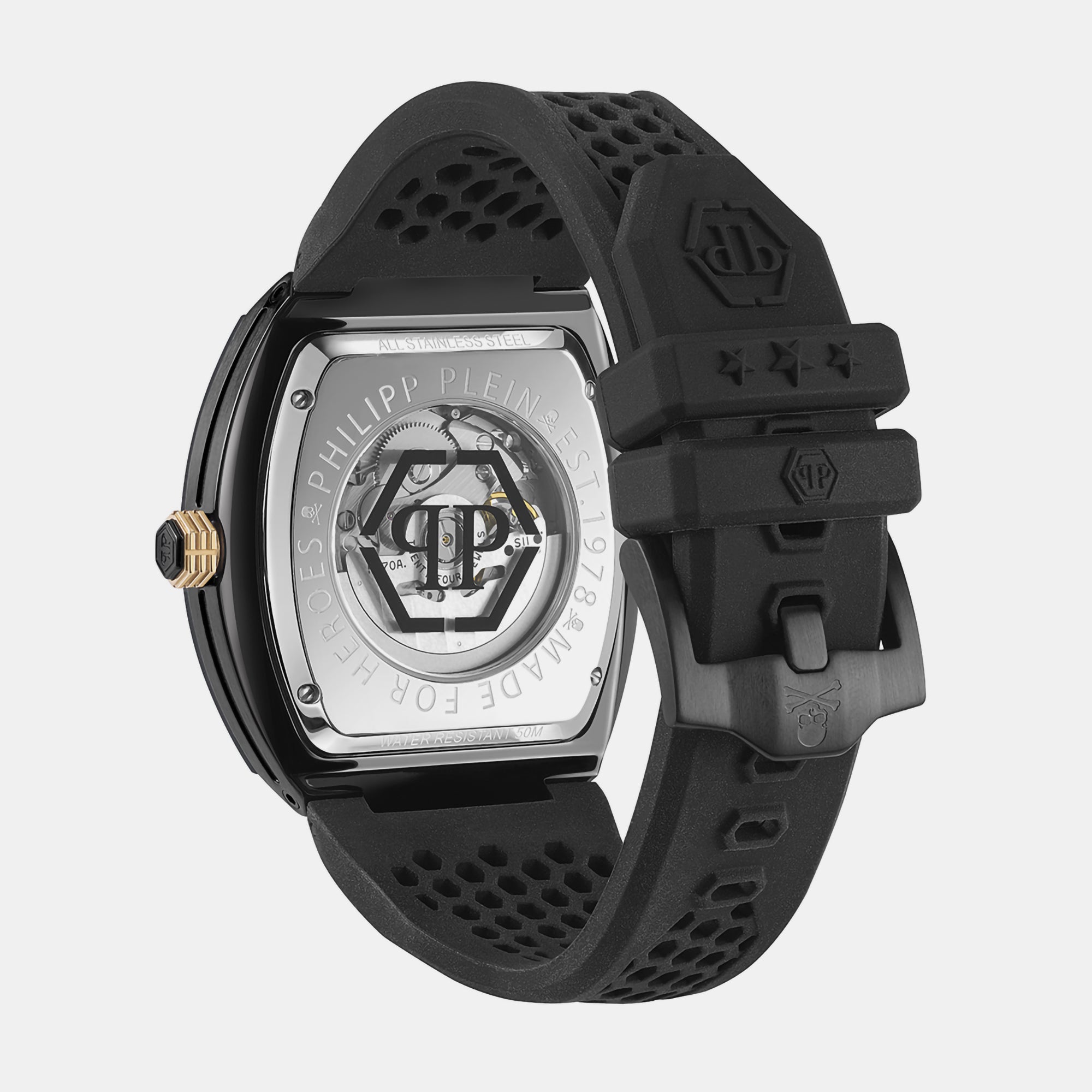 Philipp Plein Men Tonneau Grey watch