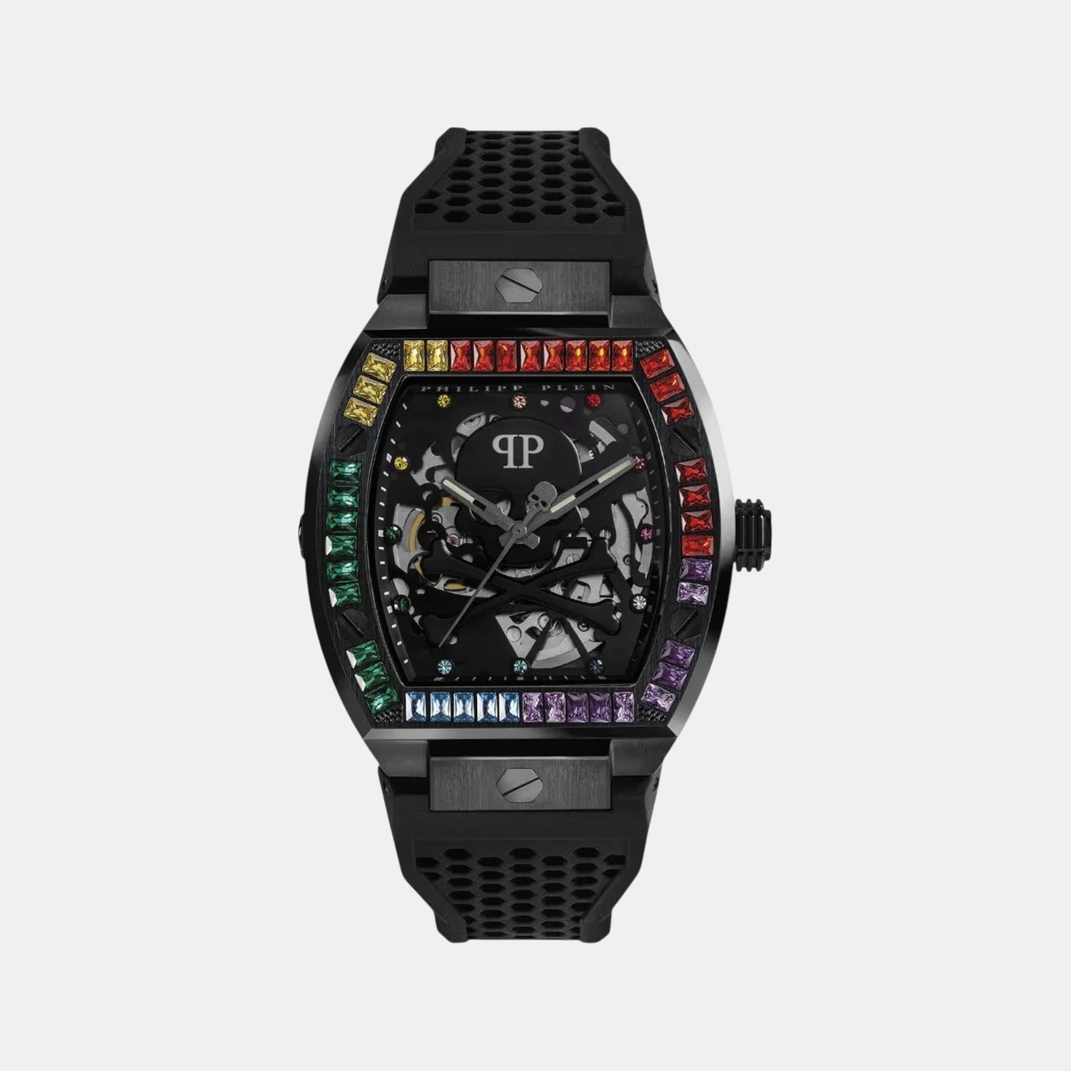 Men Automatic Black Dial Analog Silicone Watch PWBAA0621