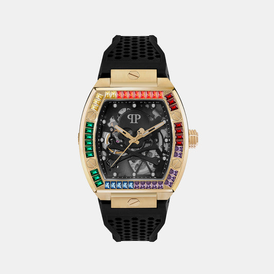 The $Keleton Male Black Automatic Silicon Watch PWBAA1623
