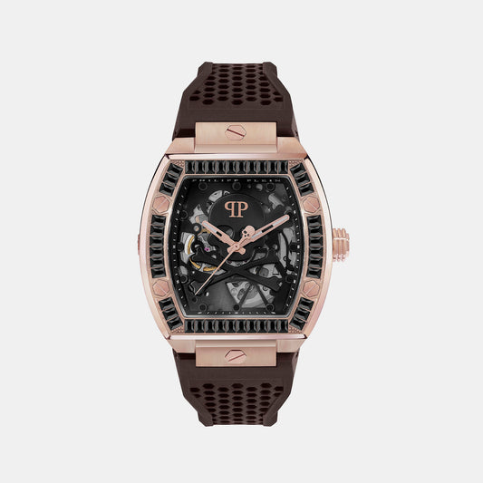 The $Keleton Male Black Automatic Silicon Watch PWBAA1723
